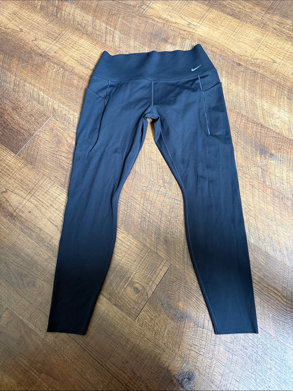 Nike Universa Dri-FIT Black Leggings Side Pockets Size XL